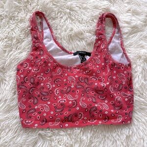 Multicolor Cropped tink top